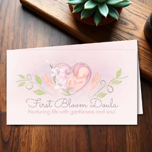 Tarjeta De Visita Doula - Entrenador de nacimientos - Comadrona - Wa