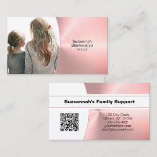Tarjeta De Visita Doula Fotográfica Profesional Apoyo Familiar y Cód