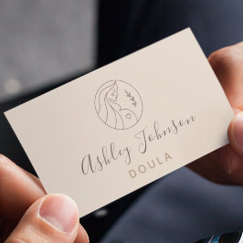 Tarjeta De Visita Doula Midwife Birth Coach Elegant Bohemian Boho
