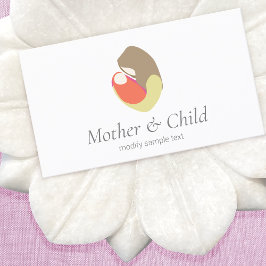 Tarjeta De Visita Doula Midwife Birthing Coach - Madre e hijo