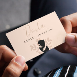 Tarjeta De Visita Doula Midwife entrenador de natalidad preñada Lady