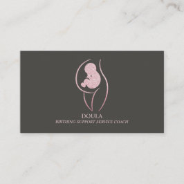 Tarjeta De Visita Doula Pregnancy Mom Midwife Birth Coach branding