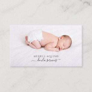 Tarjeta De Visita Doula Services Baby Photo