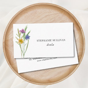 Tarjeta De Visita Doula Wildflower Business Card