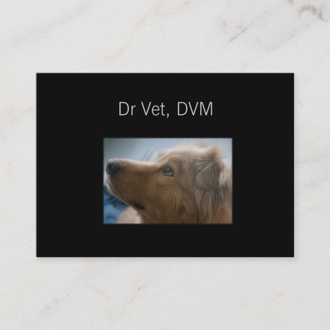 Tarjeta De Visita Dr. Vet, DVM (Anverso)