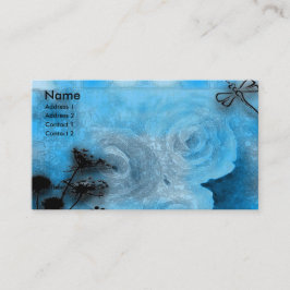 Tarjeta De Visita dragfly azules