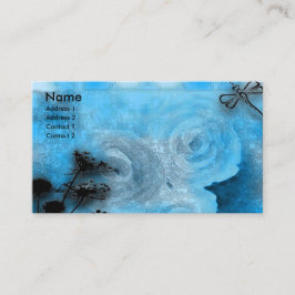 Tarjeta De Visita dragfly azules