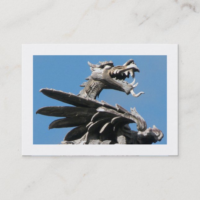 Tarjeta De Visita Dragón, Ayuntamiento, Cardiff (Bordeado) (Anverso)