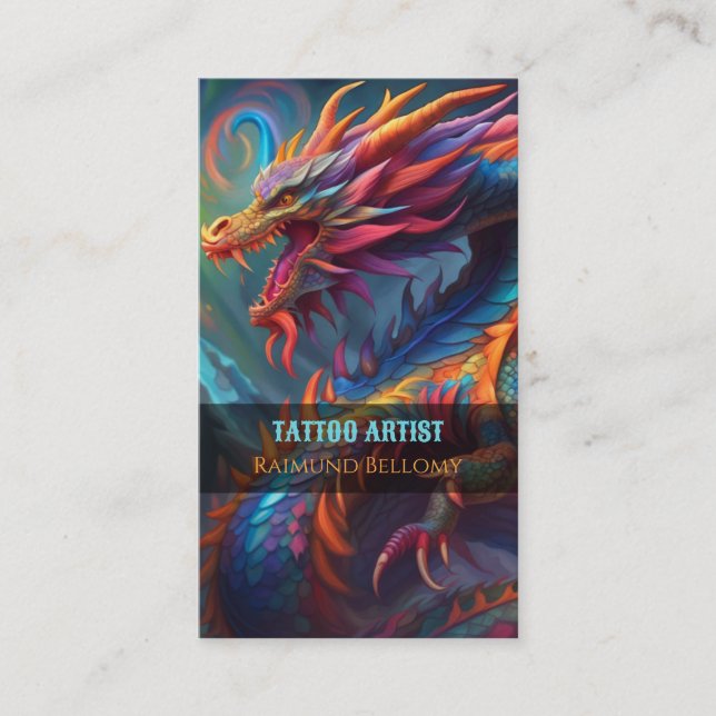 Tarjeta De Visita Dragon Business Card (Anverso)
