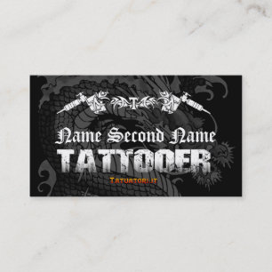 Tarjeta De Visita Dragón del japonés de Tattooer