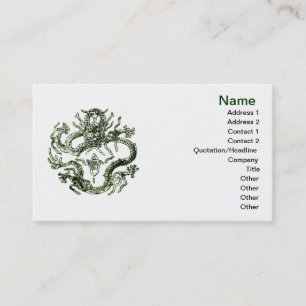 Tarjeta de visita Dragon Green
