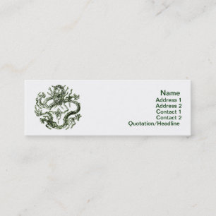 Tarjeta de visita Dragon Green