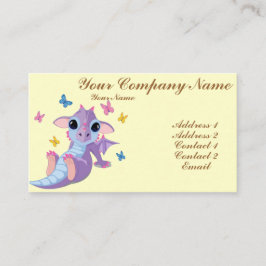 Tarjeta De Visita Dragón lindo del bebé