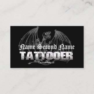 Tarjeta De Visita Dragón medieval de Tattooer