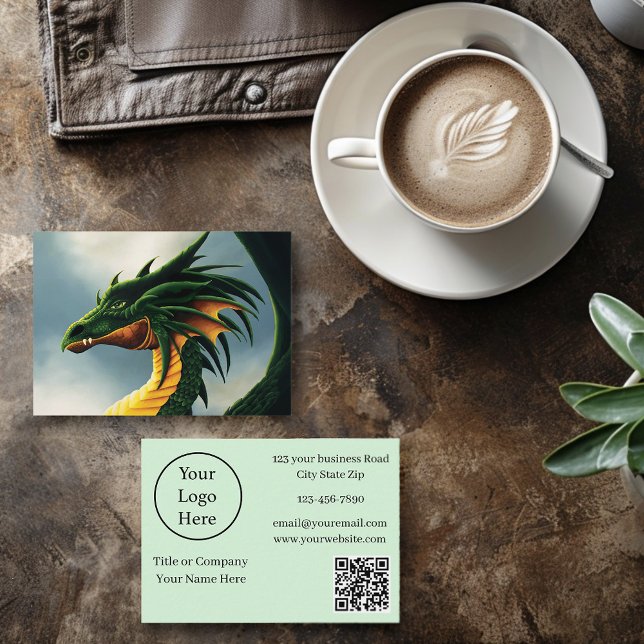 Tarjeta De Visita Dragón verde (Subido por el creador)