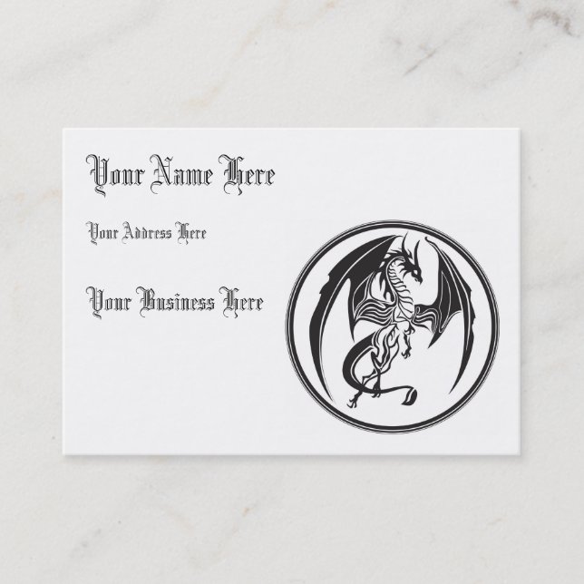 Tarjeta De Visita dragones flacos... (Anverso)