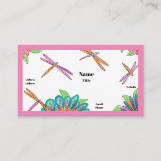 Tarjeta De Visita Dragonflies Business Cards