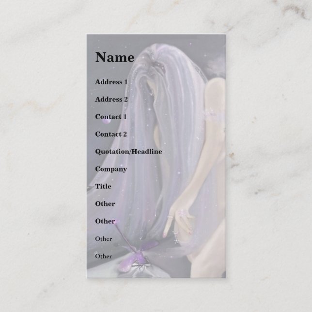 Tarjeta De Visita Dragonfly cósmico (Anverso)