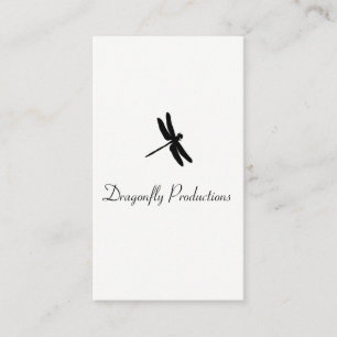 Tarjeta De Visita Dragonfly (negro)