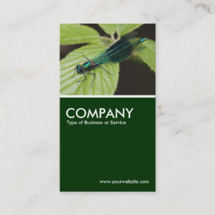 Tarjeta De Visita Dragonfly - Verde oscuro