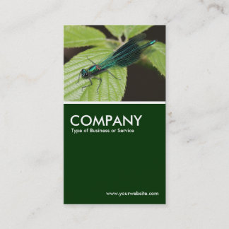 Tarjeta De Visita Dragonfly - Verde oscuro