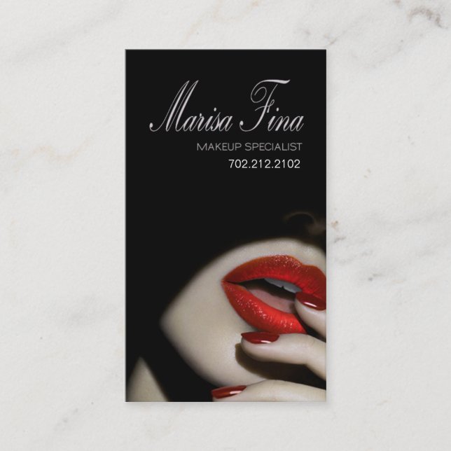 Tarjeta de visita dramática del artista de (Anverso)