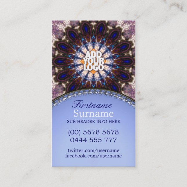 Tarjeta De Visita Dream Spirit Native Energy New Age Business Card (Anverso)