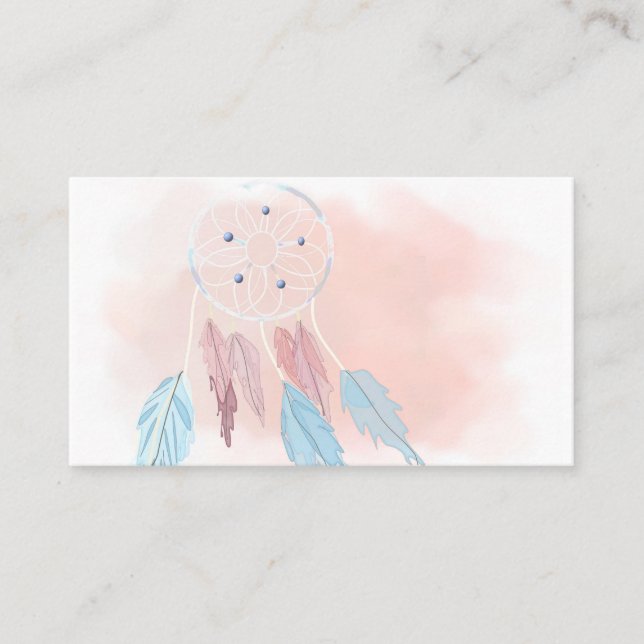Tarjeta De Visita DreamCatcher Dreamcatchers Abstract Business Cards (Anverso)