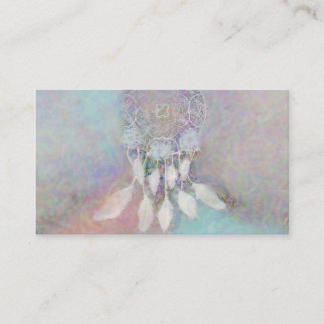 Tarjeta De Visita DreamCatcher Dreamcatchers Abstract Business Cards (Anverso)