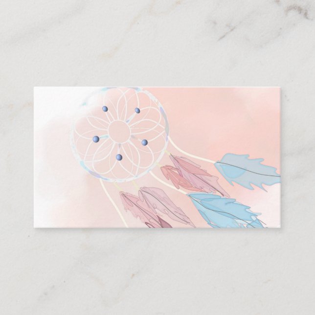 Tarjeta De Visita DreamCatcher Dreamcatchers Abstract Business Cards (Anverso)