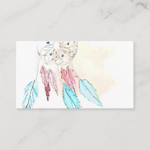 Tarjeta De Visita DreamCatcher Dreamcatchers Psychic Business Cards