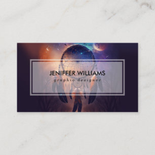 Tarjeta De Visita Dreamcatcher en el bosque