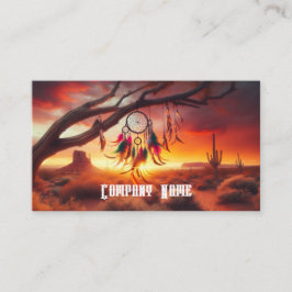 Tarjeta De Visita Dreamcatcher en el desierto