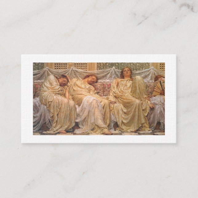 Tarjeta De Visita Dreamers – Albert Joseph Moore (Anverso)