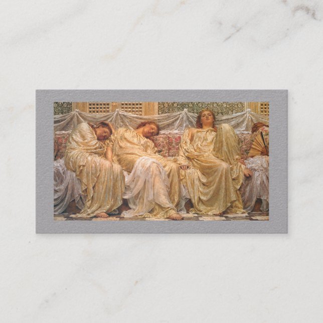 Tarjeta De Visita Dreamers – Albert Joseph Moore (Anverso)