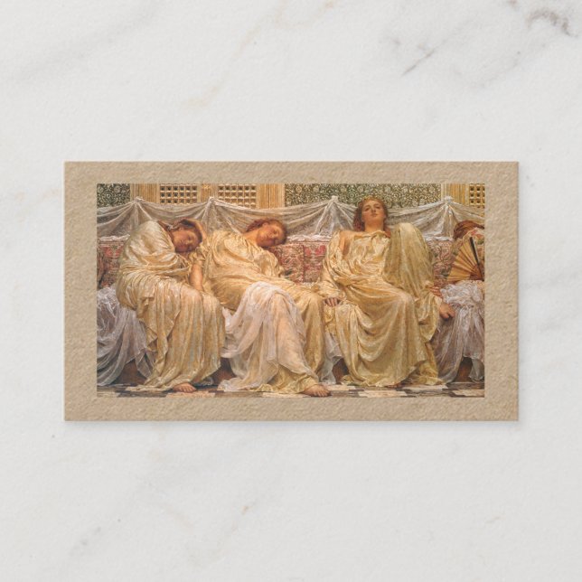 Tarjeta De Visita Dreamers – Albert Joseph Moore (Anverso)