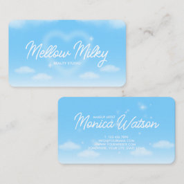 Tarjeta De Visita Dreamy Heart Cloud Sky