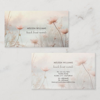 Tarjeta De Visita Dreamy Wildflowers Logo