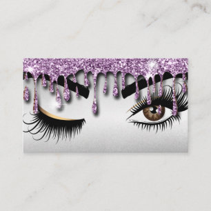 Tarjeta De Visita Drin Gold Makeup artista Wink Eye Lashes