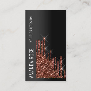 Tarjeta De Visita Drip Brown, planificador de eventos VIP de maquill