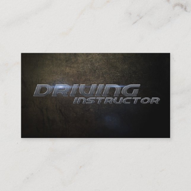 Tarjeta De Visita Driving instructor Business card (Anverso)