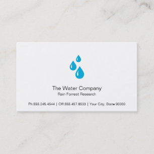 Tarjeta De Visita Drogas de agua
