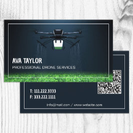 Tarjeta De Visita Dron aéreo Personalizado UAV QR