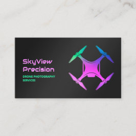 Tarjeta De Visita Dron aéreo UAV QR