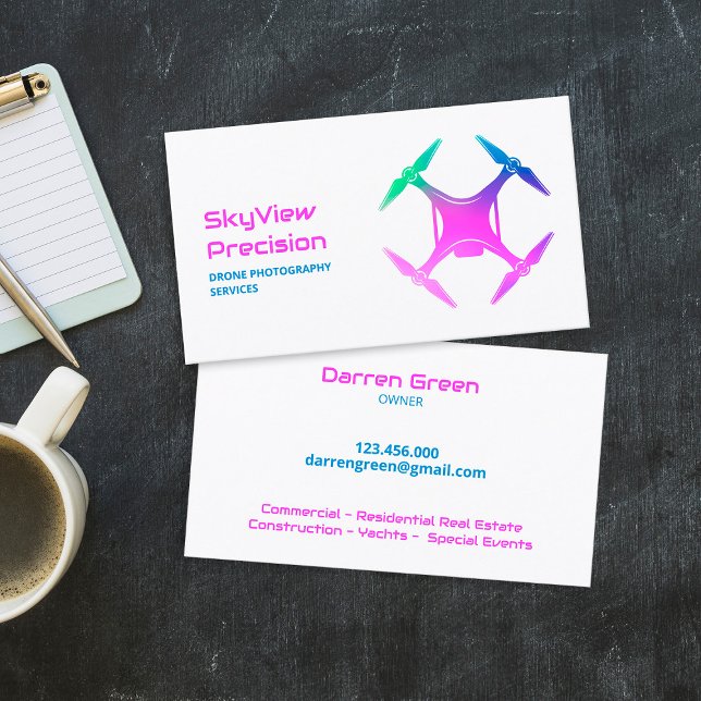 Tarjeta De Visita Dron UAV (Drone UAV Business Cards)