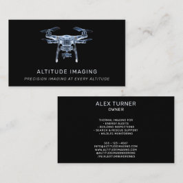 Tarjeta De Visita Drone Pilot UAV Photography Professional Black