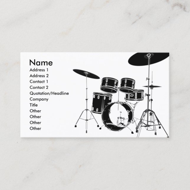 Tarjeta De Visita drum_edge (Anverso)