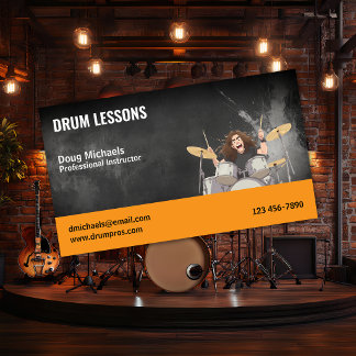 Tarjeta De Visita Drum Teacher | Lessons