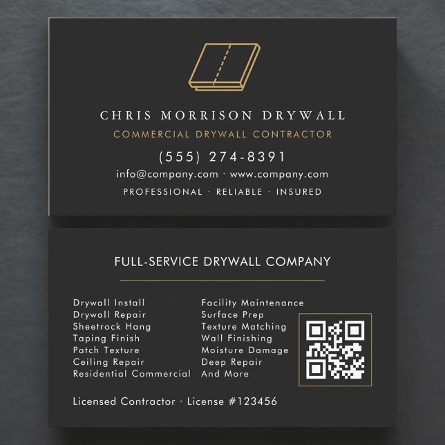 Tarjeta De Visita Drywall Company QR Code (Subido por el creador)
