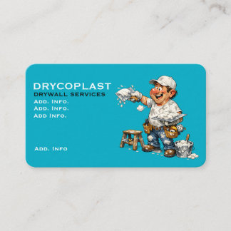 Tarjeta De Visita Drywall Service Business Card